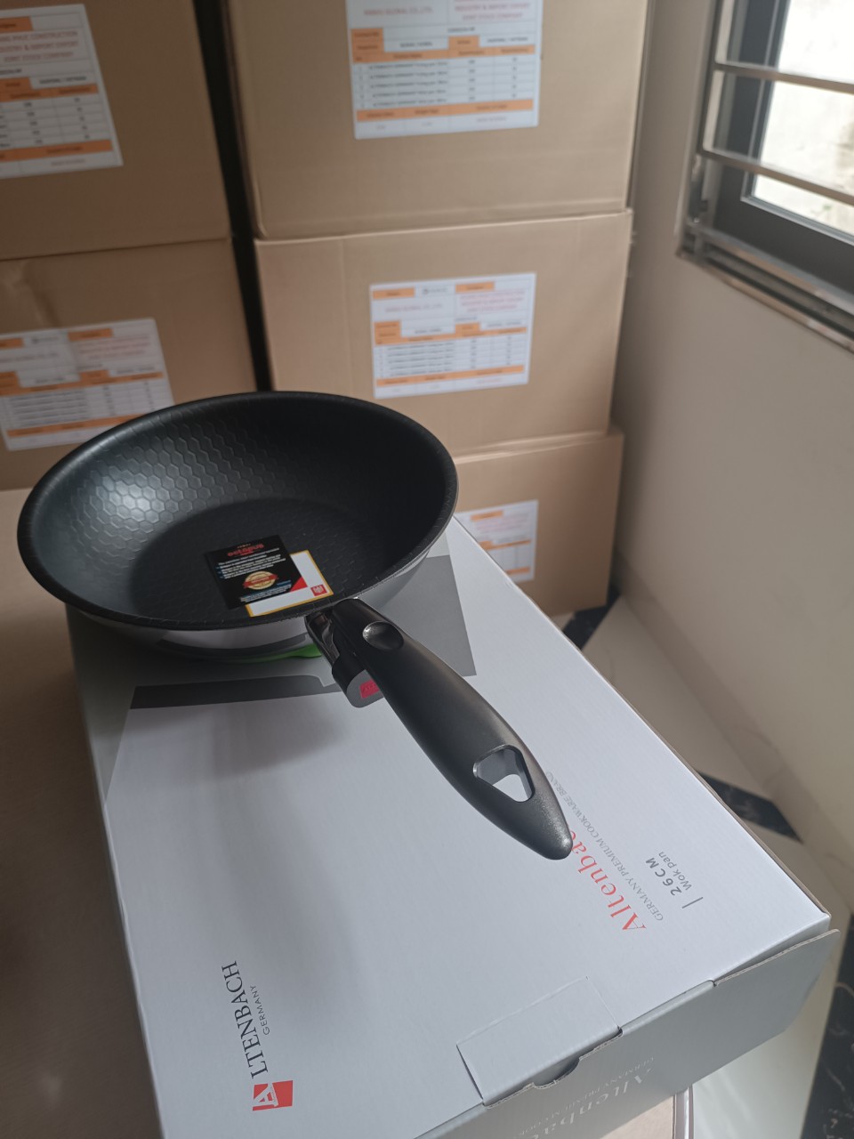 [GIẢM 40%] [HÀNG CHÍNH HÃNG] Chảo đáy từ 5 lớp liền khối sâu lòng ALTENBACH GERMANY ABW26 / ABW28 Xuất xứ Thương hiệu Đức