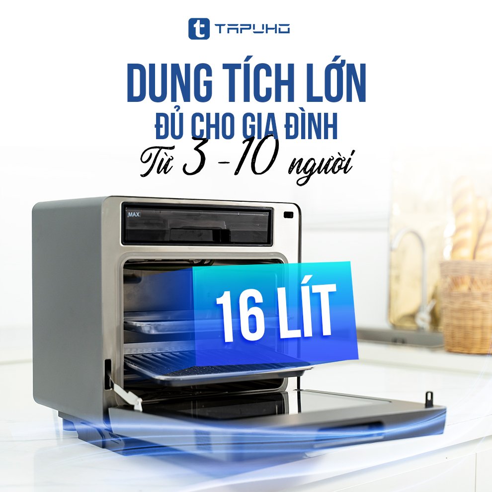 [Hàng chính hãng] Nồi Chiên Hơi Nước TAPUHO TSF16 COLOR PLUS / Máy đa năng TAPUHO T01