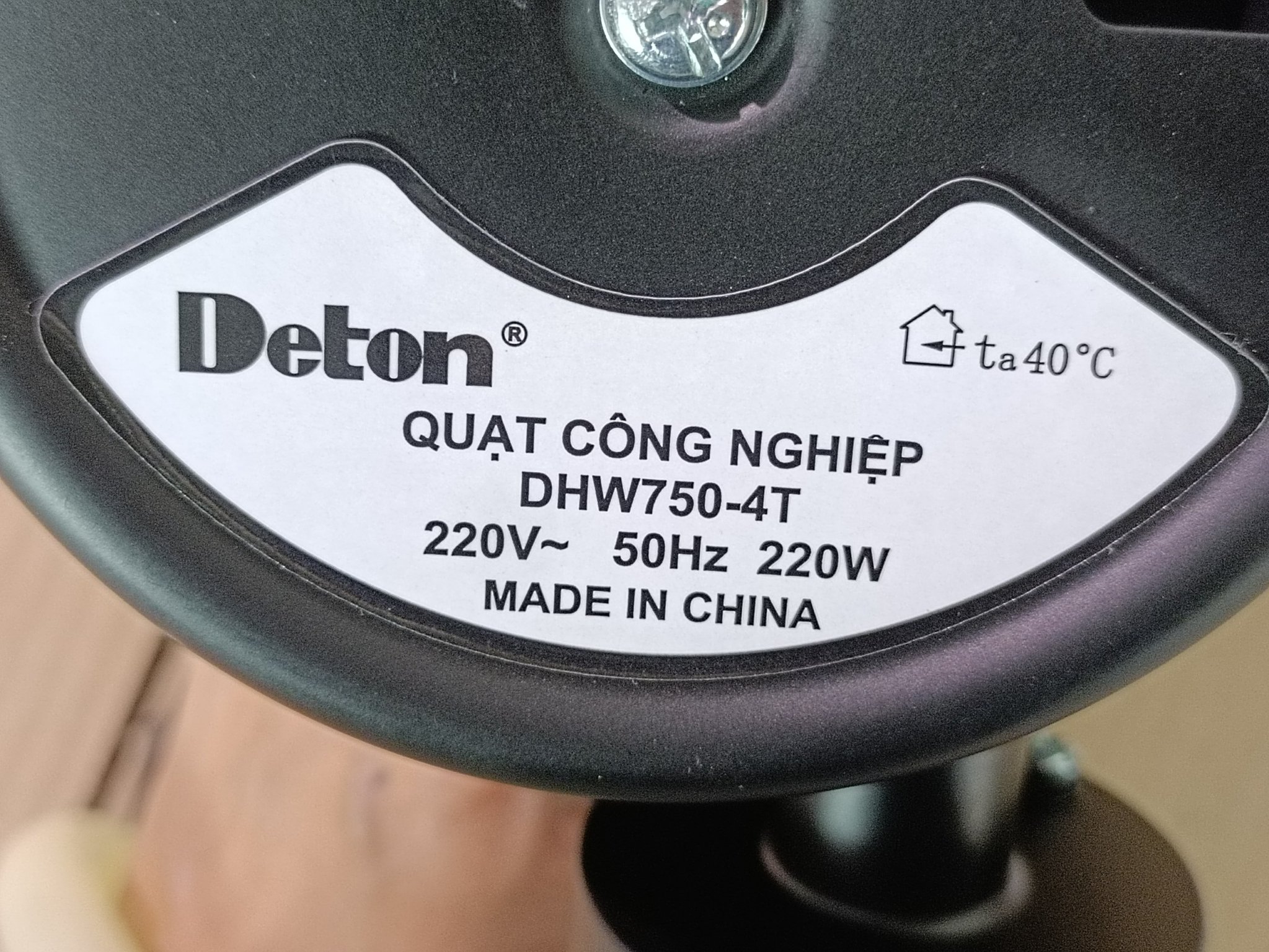 [HÀNG CHÍNH HÃNG] Quạt treo tường công nghiệp Deton DHW750-T