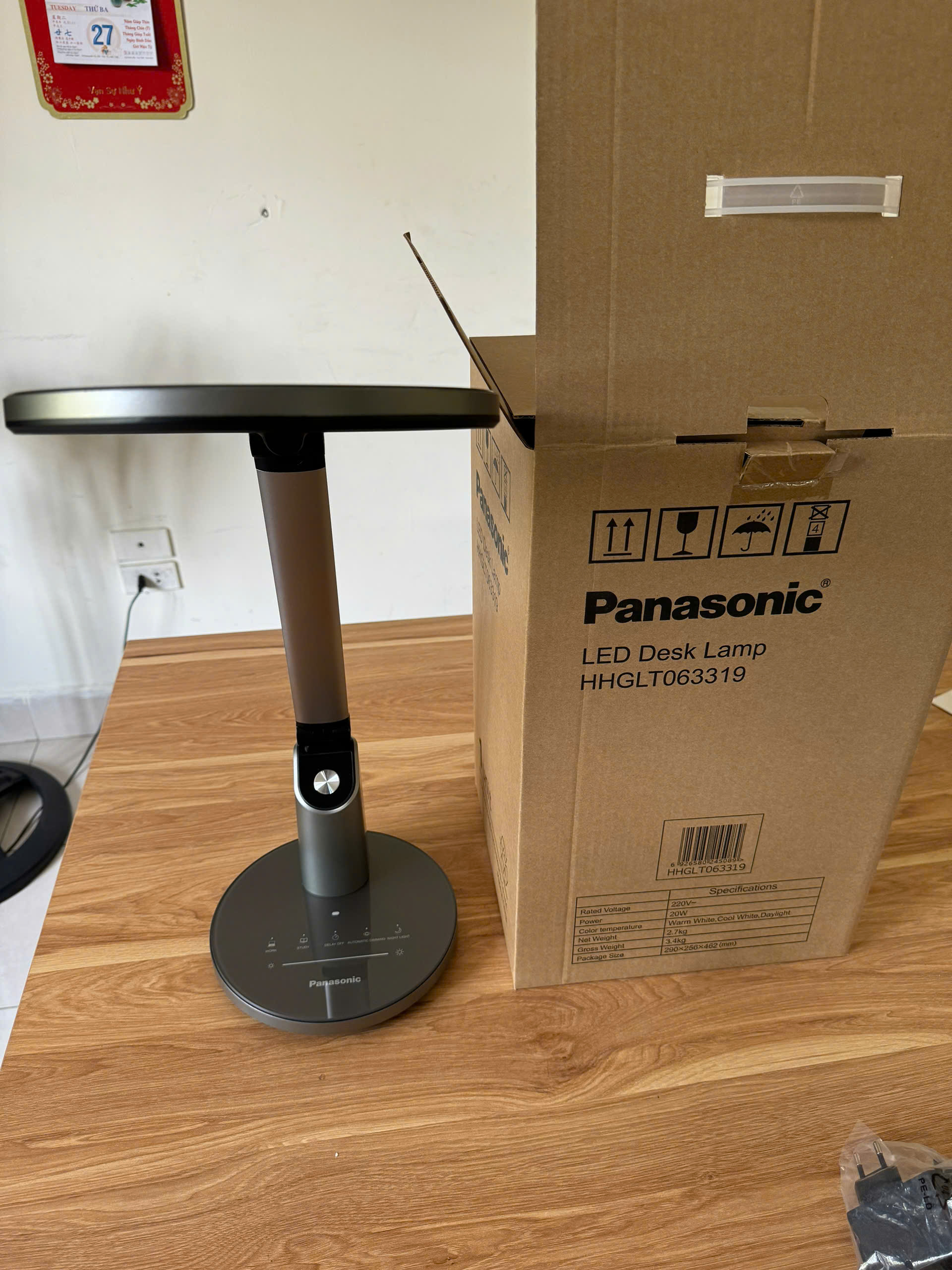 [HÀNG CHÍNH HÃNG] Đèn Để Bàn Panasonic HHGLT063319 công suất 20W, xuất xứ thương thiệu Nhật Bản