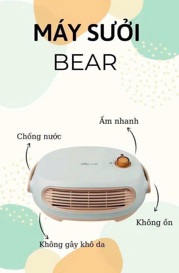 [HÀNG CHÍNH HÃNG] Quạt sưởi đứng Bear DNQ-P20Y5 ( cao 62cm )/ DNQ-C20B1 (cao 49cm) / DNQ- A19B1