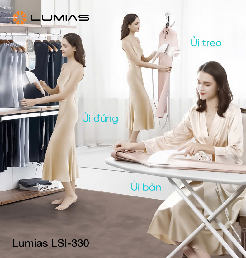 [HÀNG CHÍNH HÃNG] Bàn là hơi nước Lumias dung tích 330ml LSI-330