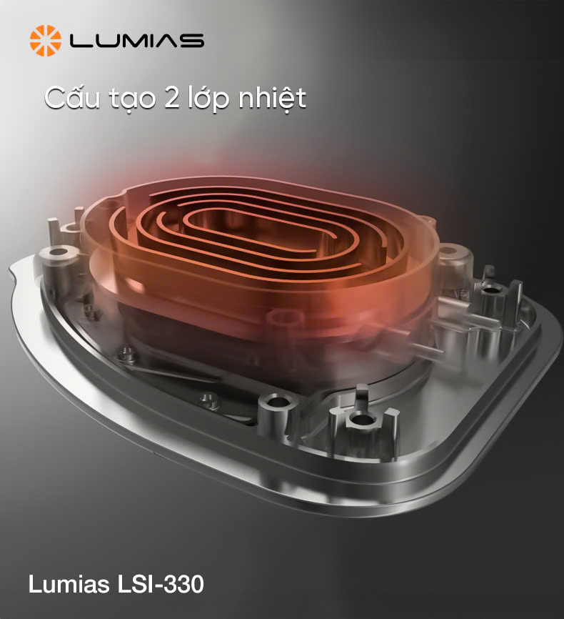 [HÀNG CHÍNH HÃNG] Bàn là hơi nước Lumias dung tích 330ml LSI-330