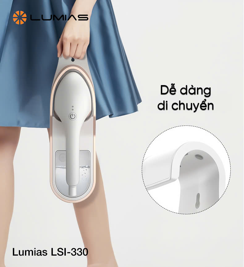 [HÀNG CHÍNH HÃNG] Bàn là hơi nước Lumias dung tích 330ml LSI-330