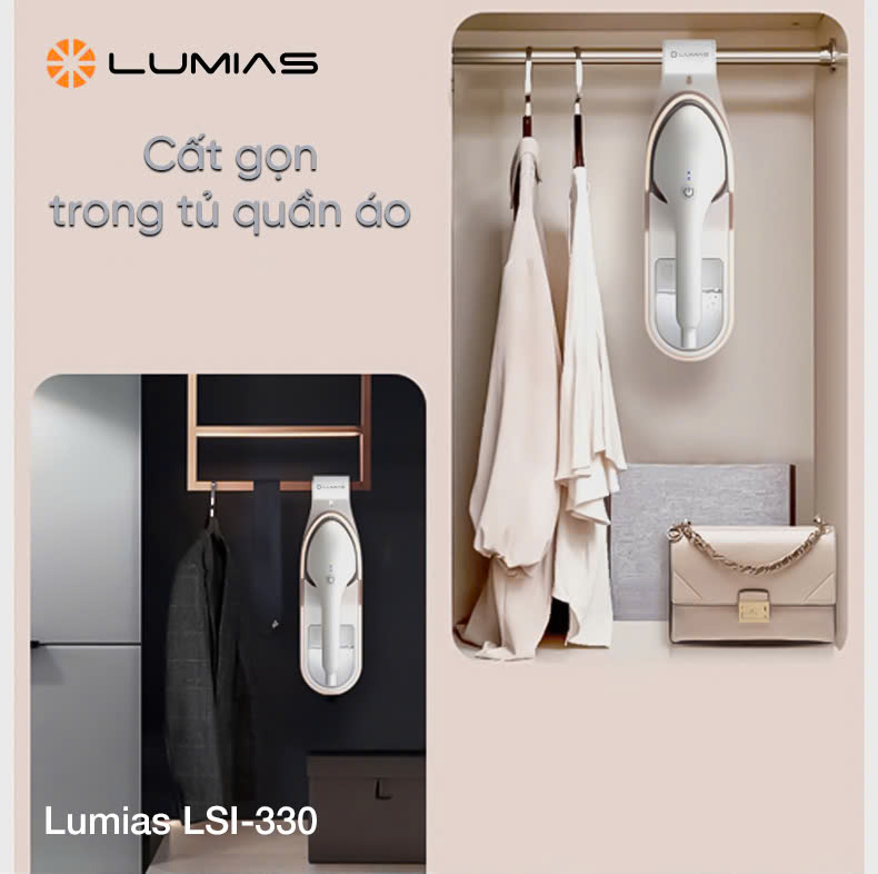 [HÀNG CHÍNH HÃNG] Bàn là hơi nước Lumias dung tích 330ml LSI-330