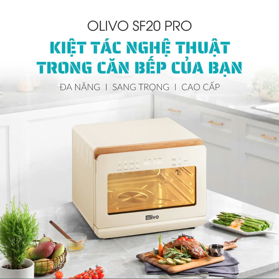 [Hàng chính hãng] Nồi Chiên Hấp Đa Năng OLIVO SF20 PRO