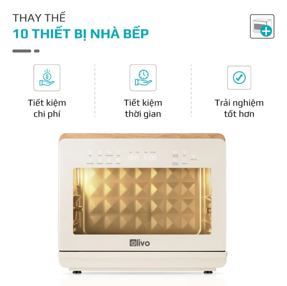 [Hàng chính hãng] Nồi Chiên Hấp Đa Năng OLIVO SF20 PRO