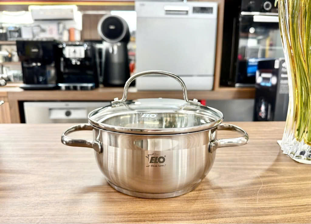[HÀNG CHÍNH HÃNG] Bộ nồi cao cấp Elo New Lagoon 5 chiếc nắp kính
