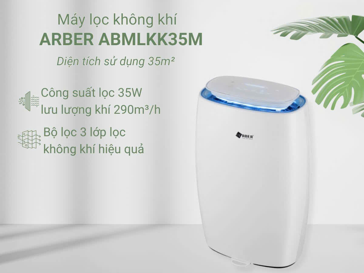 [HÀNG CHÍNH HÃNG] Máy lọc không khí ABMLKK35M 35m2 - xuất xứ thương hiệu Đức
