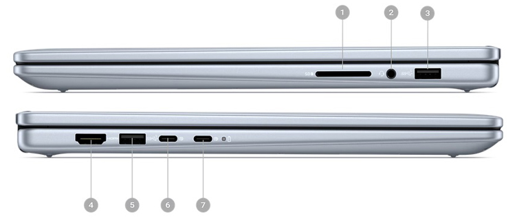 [ Mới 100% ] Dell Inspiron 7440 2in1 core i5 120U Ram 8GB SSD 512GB màn 14inch FullHD cảm ứng