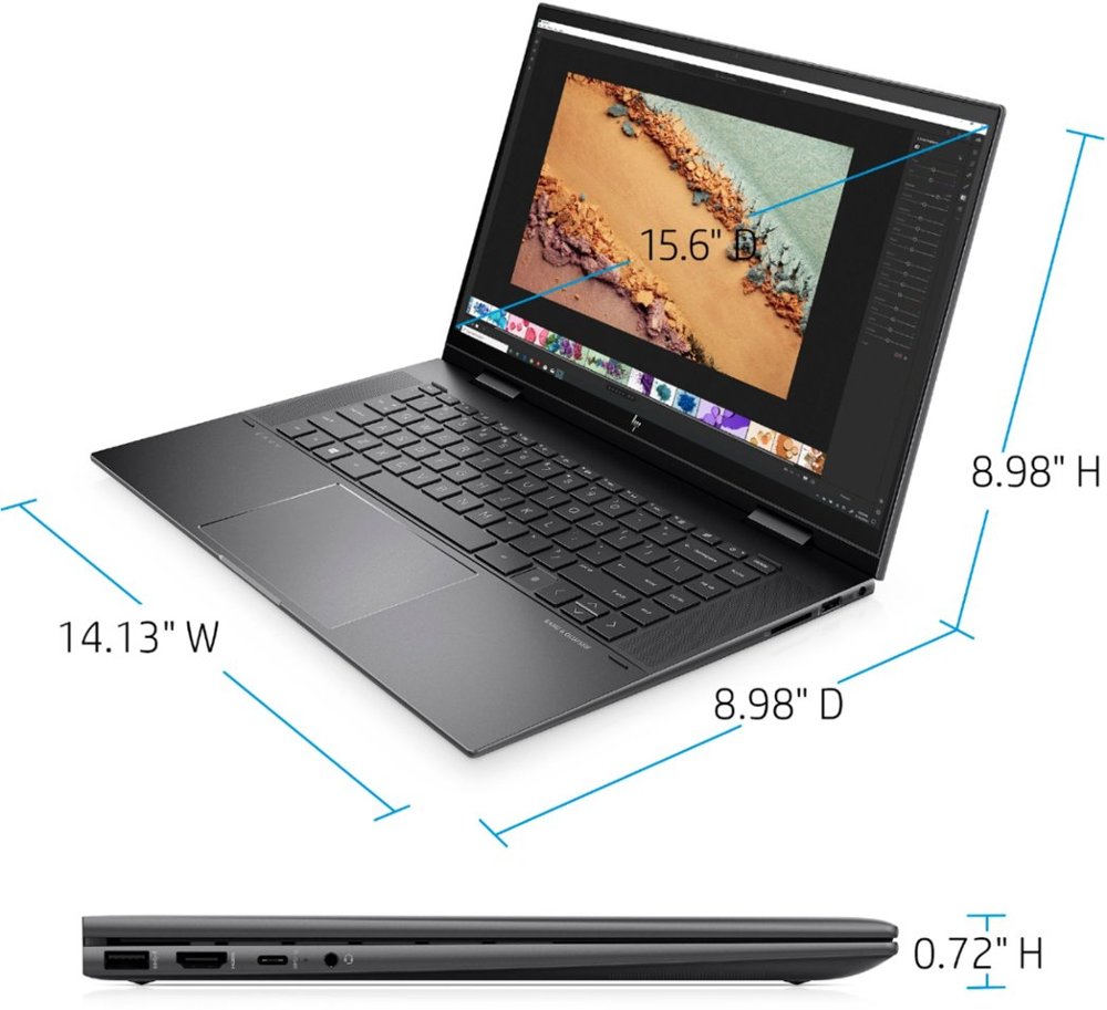 [Mới 100%] Laptop HP Envy X360 15 EY0013DX Ryzen 5 5625U/ RAM 8GB/ SSD 256GB/ 15' FHD