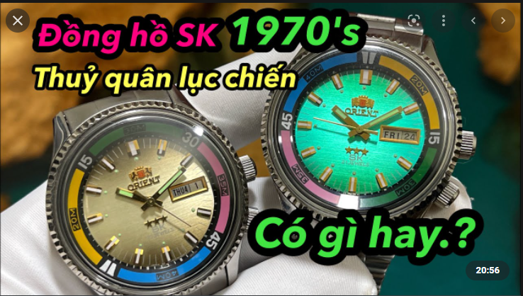 Orient SK Thuỷ Quân Lục Chiến đời 1970's - Hàng nguyên zin sưu tầm có gì hay????