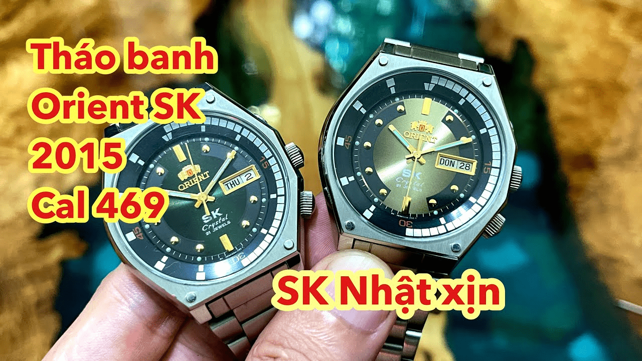 Tháo banh 2 chiếc Orient SK 2015 Nhật xịn xem bộ máy 46943 có gì.?