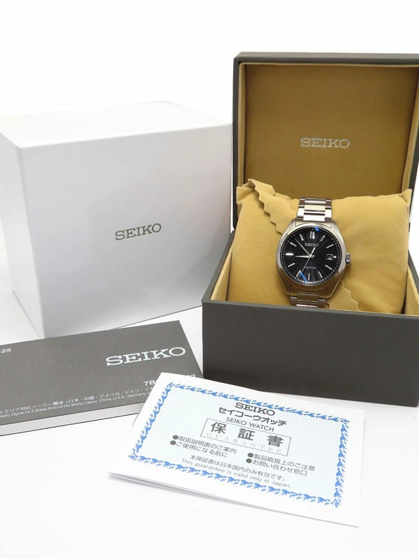 Seiko Astron Origin 3 Needle SBXY033 Men's Watch Solar Radio Titanium