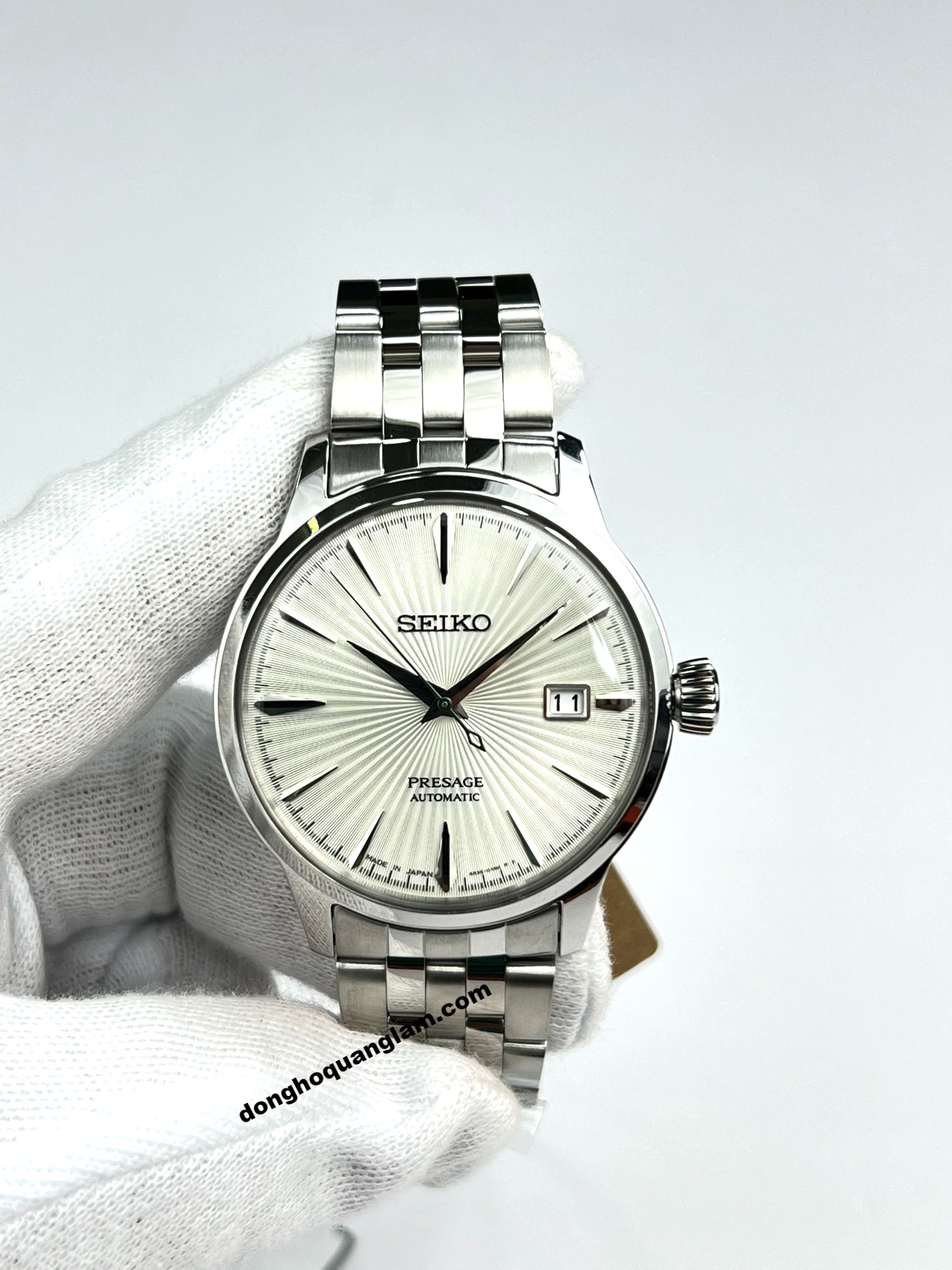 Seiko Presage SRPG23J1 Orologio Uomo Automatico – Cocktail Martini, Bracciale In Acciaio - 2