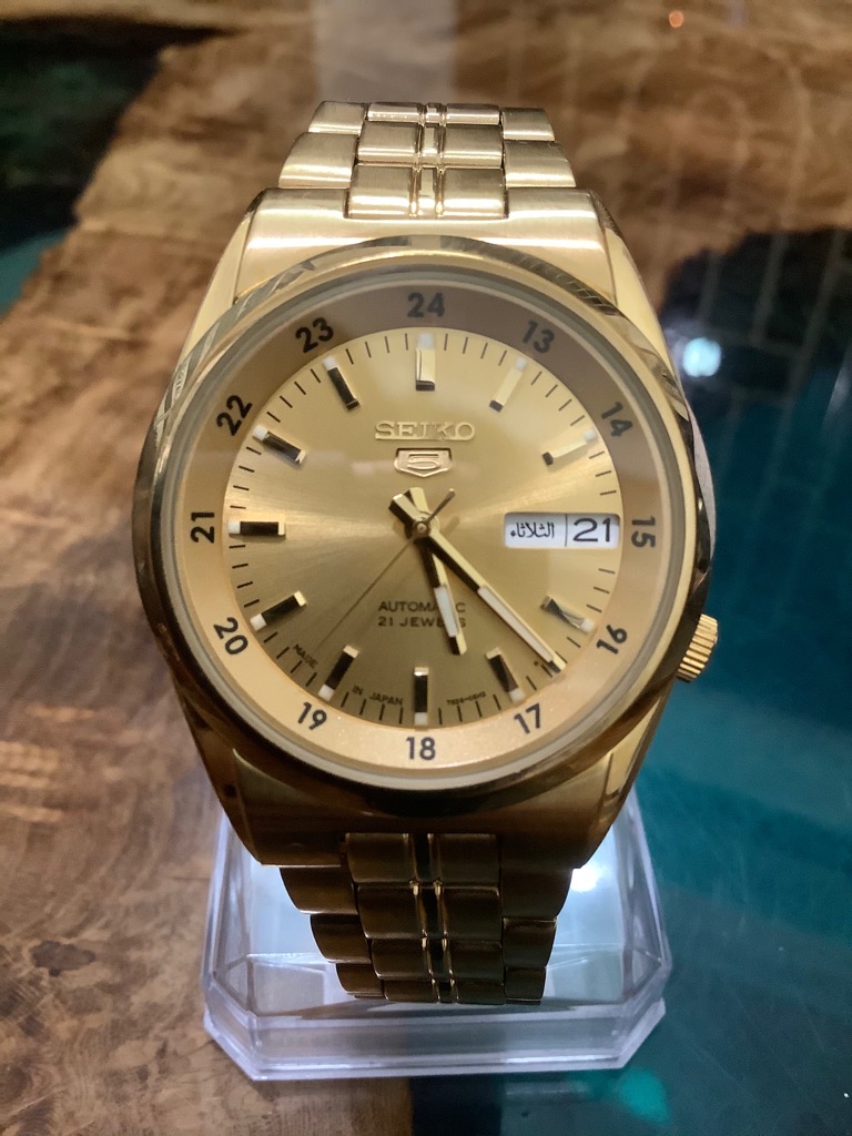 Seiko 5 Automatic 7S26 - Stainless Steel - Gold 21 chân kính - Made in Japan