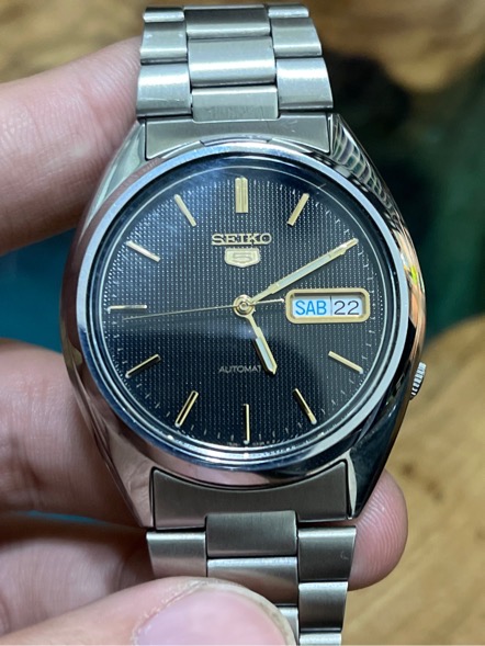 Seiko 5 Automatic 21 chân kính 7S26-0480 - màu bạc dial đen