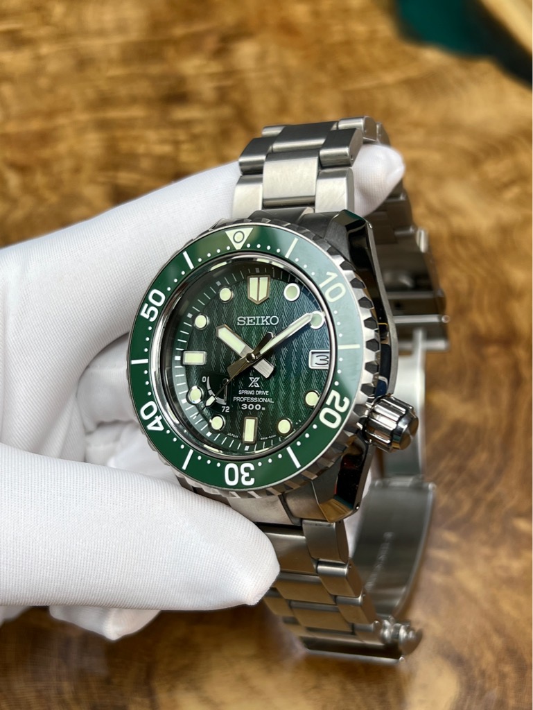 SEIKO PROSPEX LX Line SBDB039 Spring Drive Green Dial Titanium