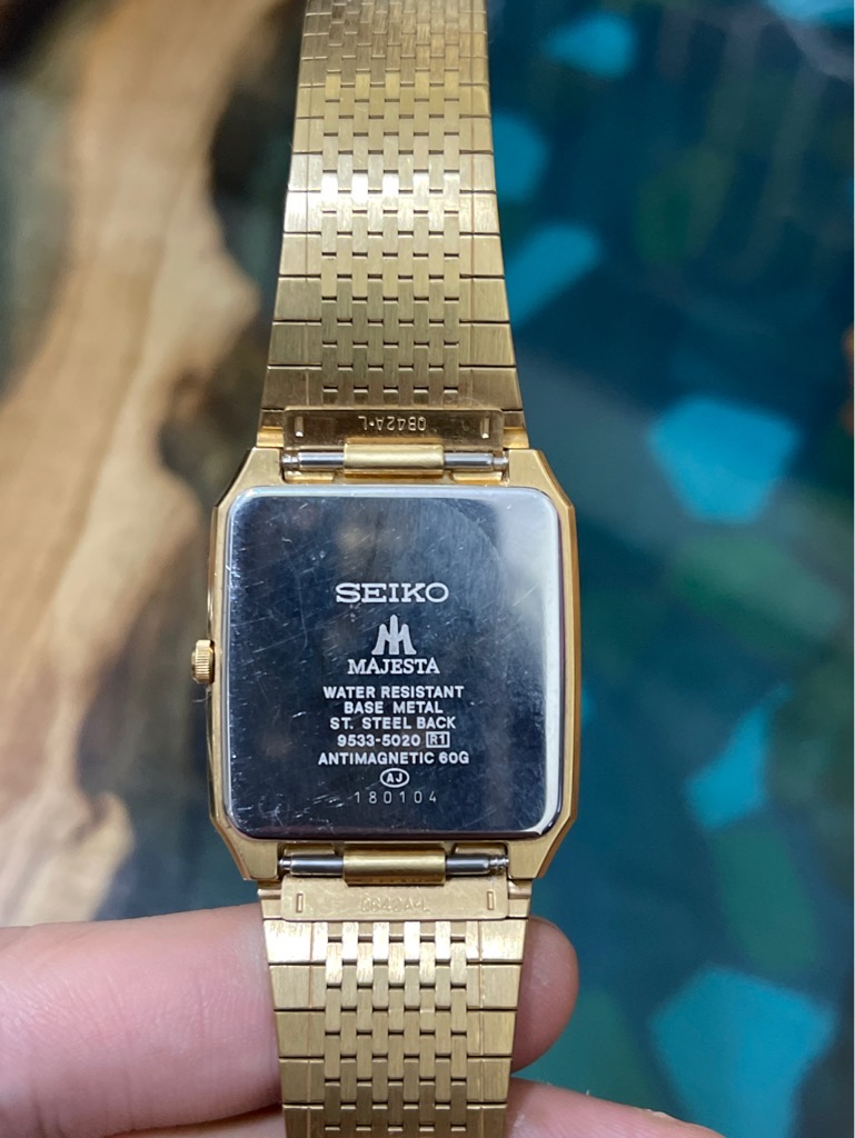 Mã 104: Đồng hồ Seiko Majesta 9533-5020 - Made in Japan (Gold) - cơ Nhật  nội địa