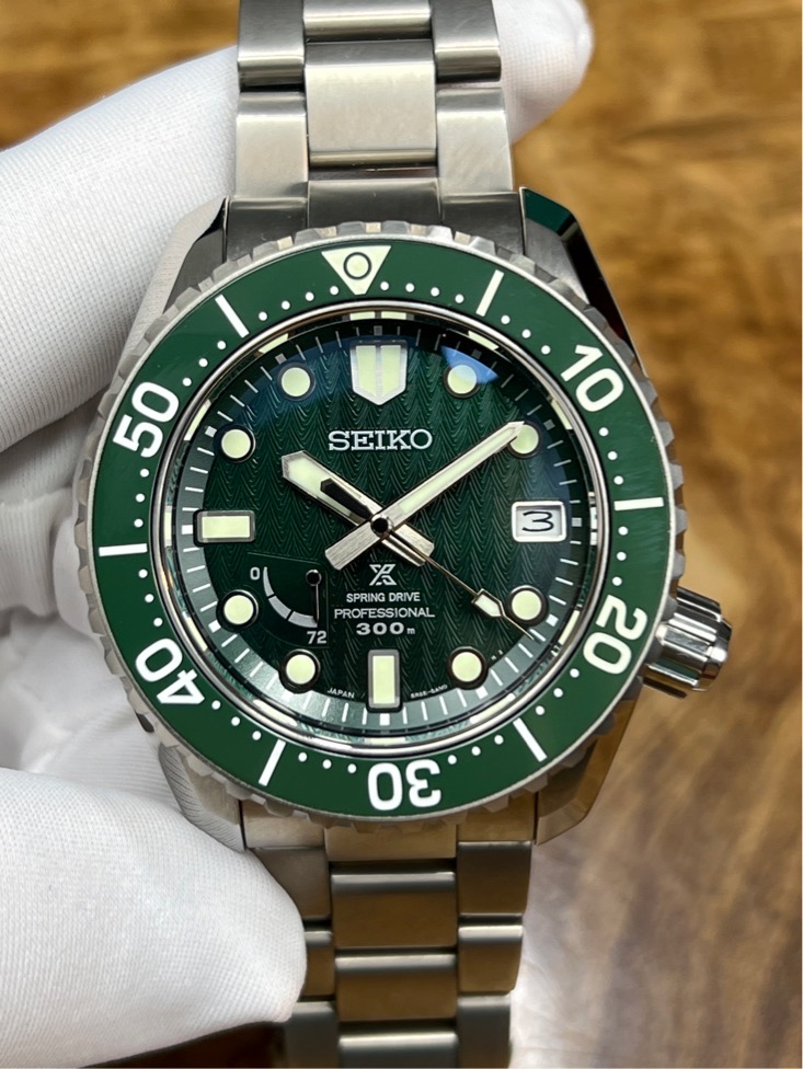 SEIKO PROSPEX LX Line SBDB039 Spring Drive Green Dial Titanium