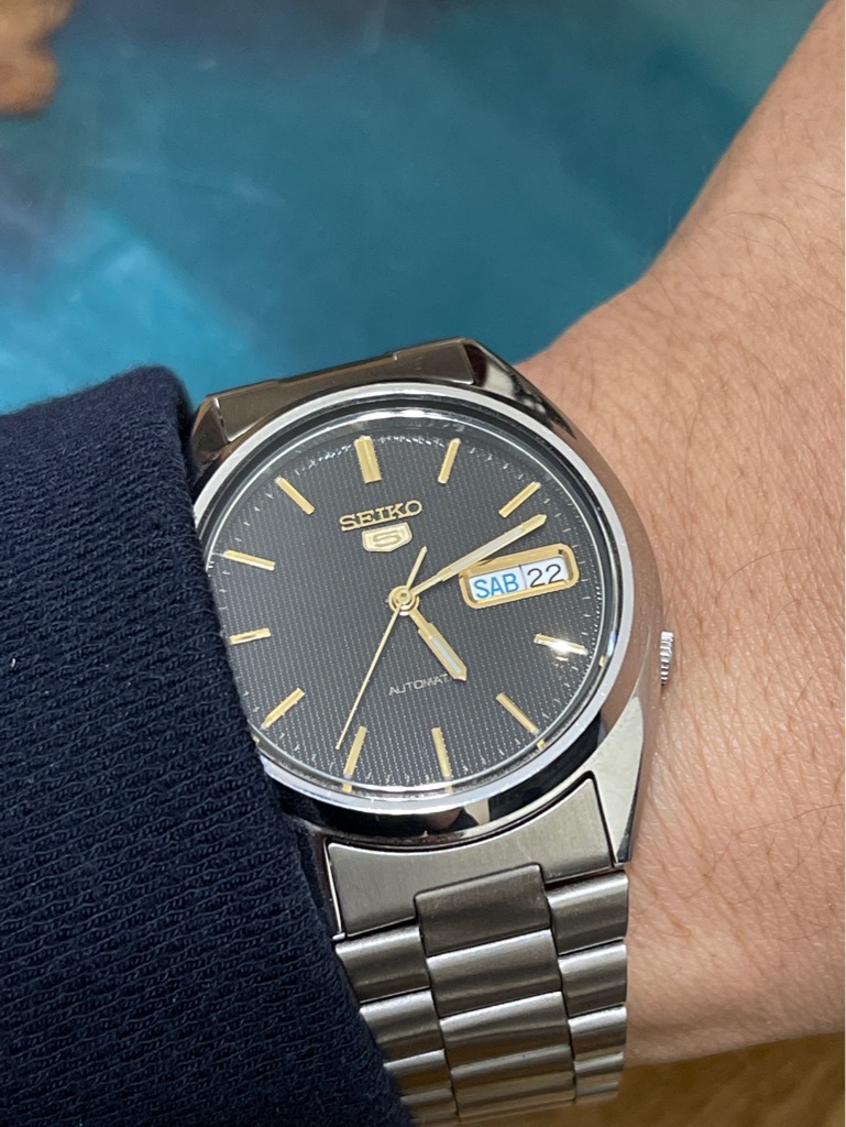 Seiko 5 Automatic 21 chân kính 7S26-0480 - màu bạc dial đen