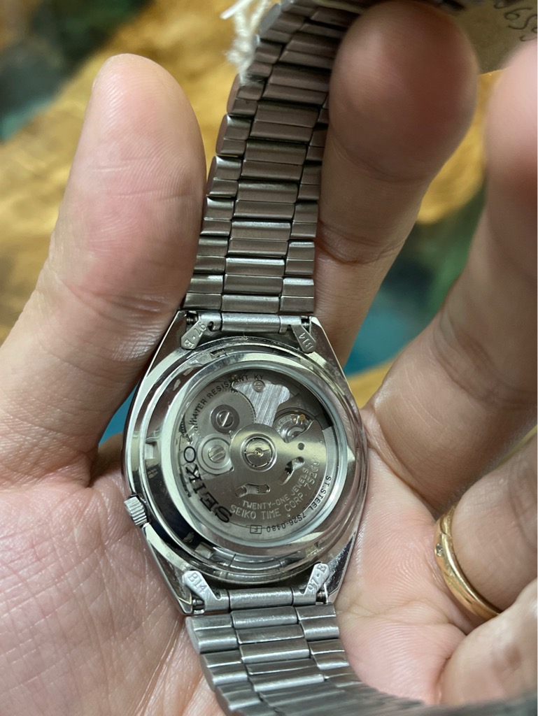 Seiko 5 Automatic 21 chân kính 7S26-0480 - màu bạc dial đen