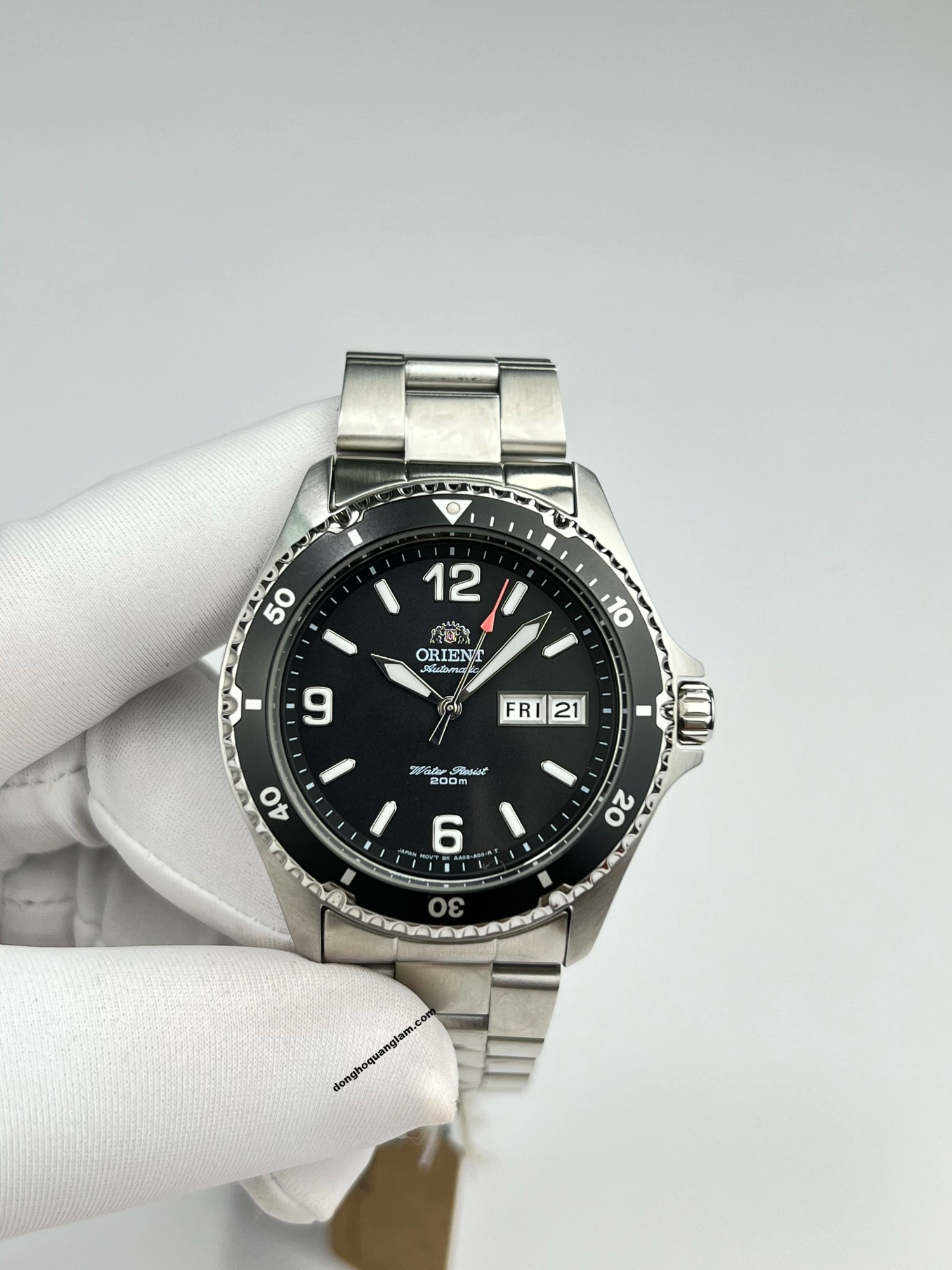 Black Dial Orient Faa02001b9 Orient Mako II FAA02001B9 Size