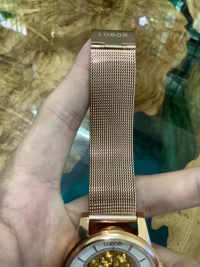 Lobor LB3507 Automatic lộ cơ - Stainless Steel WR 3ATM