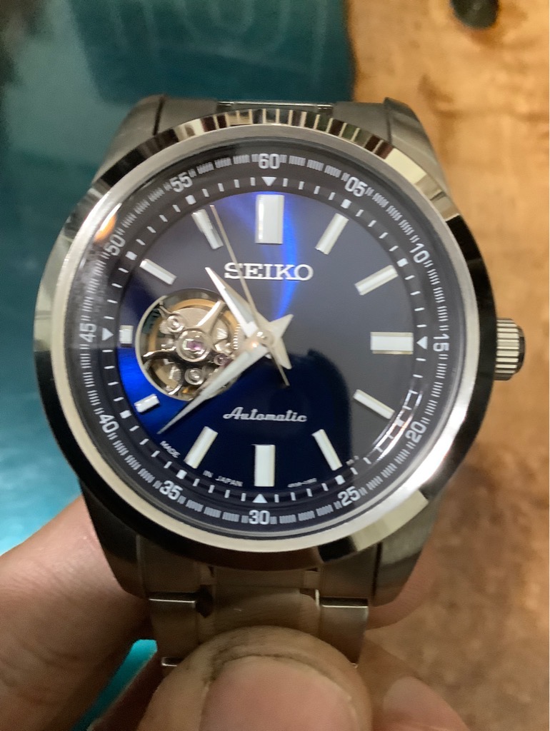 Đồng hồ Seiko Open Heart SCVE051, Seiko 4R38A - 02A0 | Đồng hồ nhật Quang  Lâm.