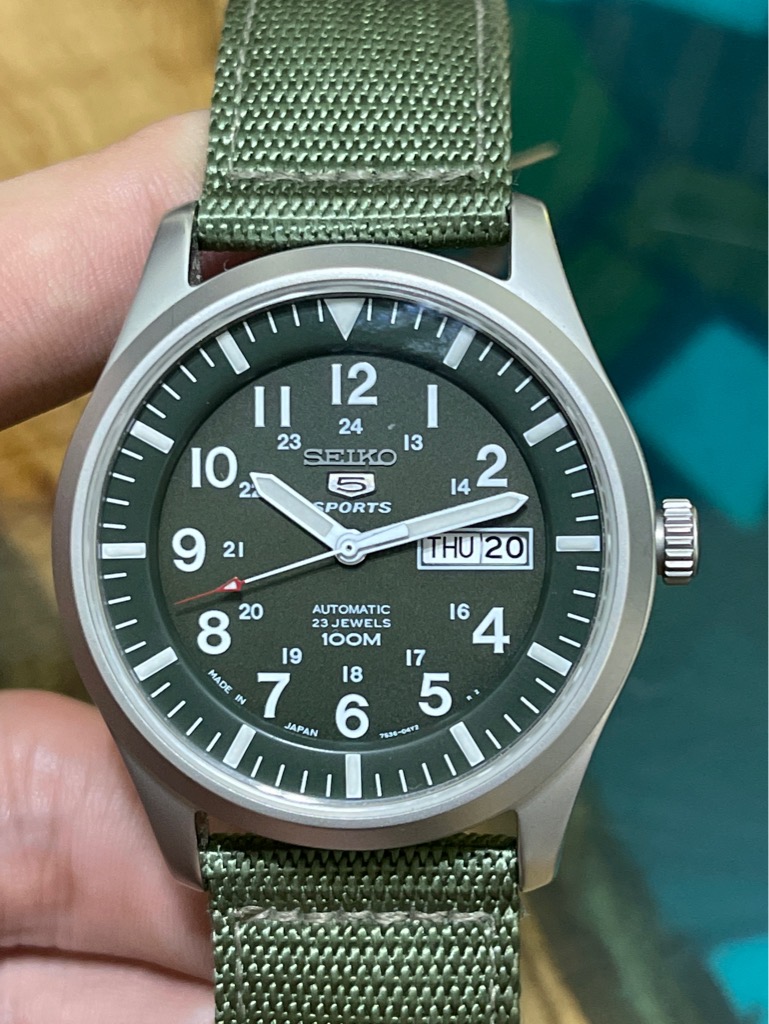 Mã số 206: Seiko 5 Quân đội - Size 42 - Made in Japan