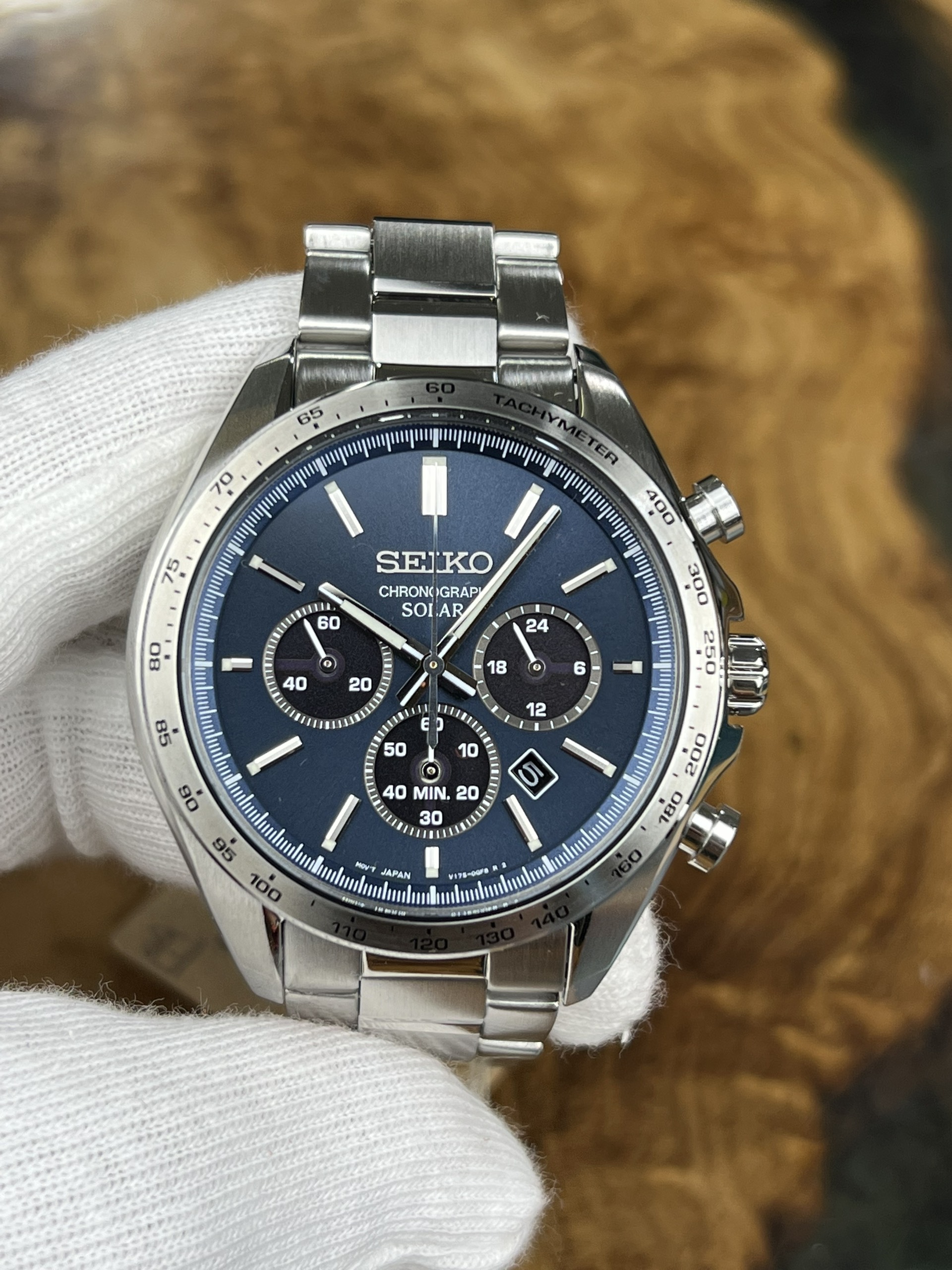 Seiko Chronograph Solar SBPY163 | V175-0FA0 | Size 40mm | Mã số 4169