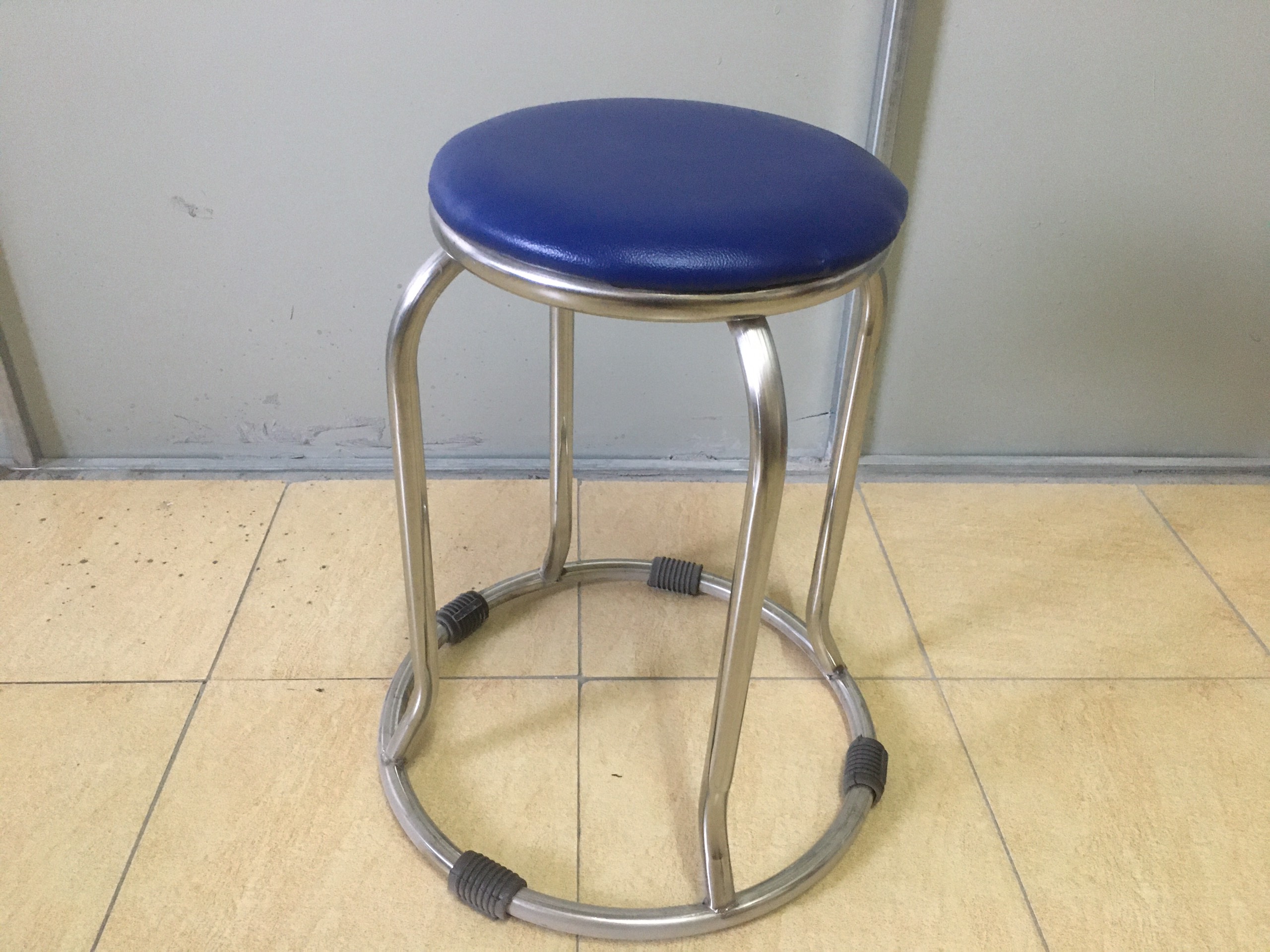 Ghế Đôn Chân Vòng Inox Bọc Nệm