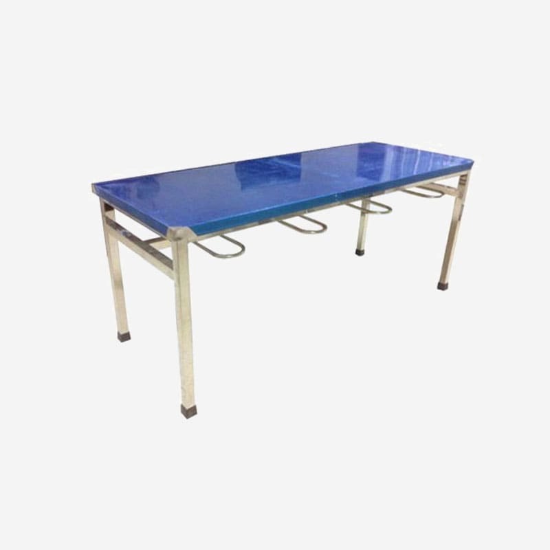 Bàn ăn công nghiệp inox 8 chỗ ngồi