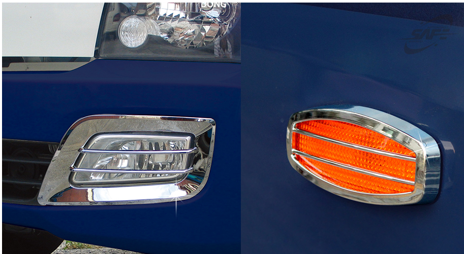 Ốp mạ đèn gầm và xi nhan xe H150