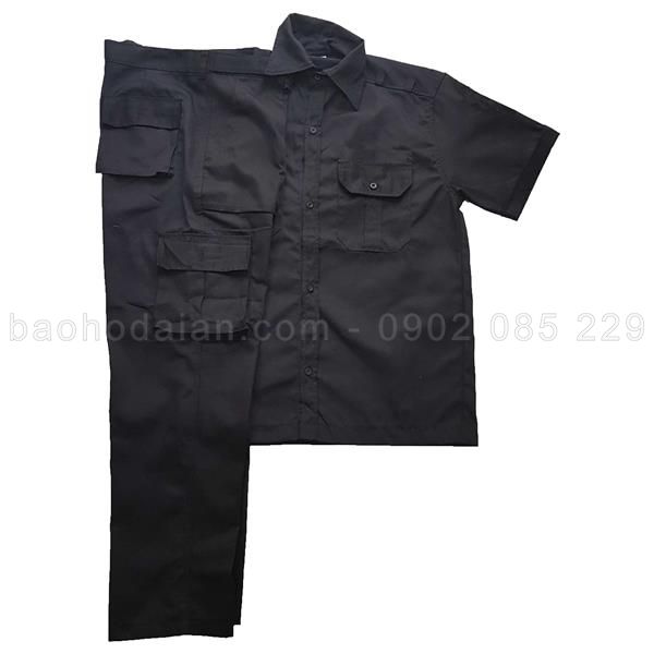 Quần áo ngắn tay vệ sĩ màu đen size L