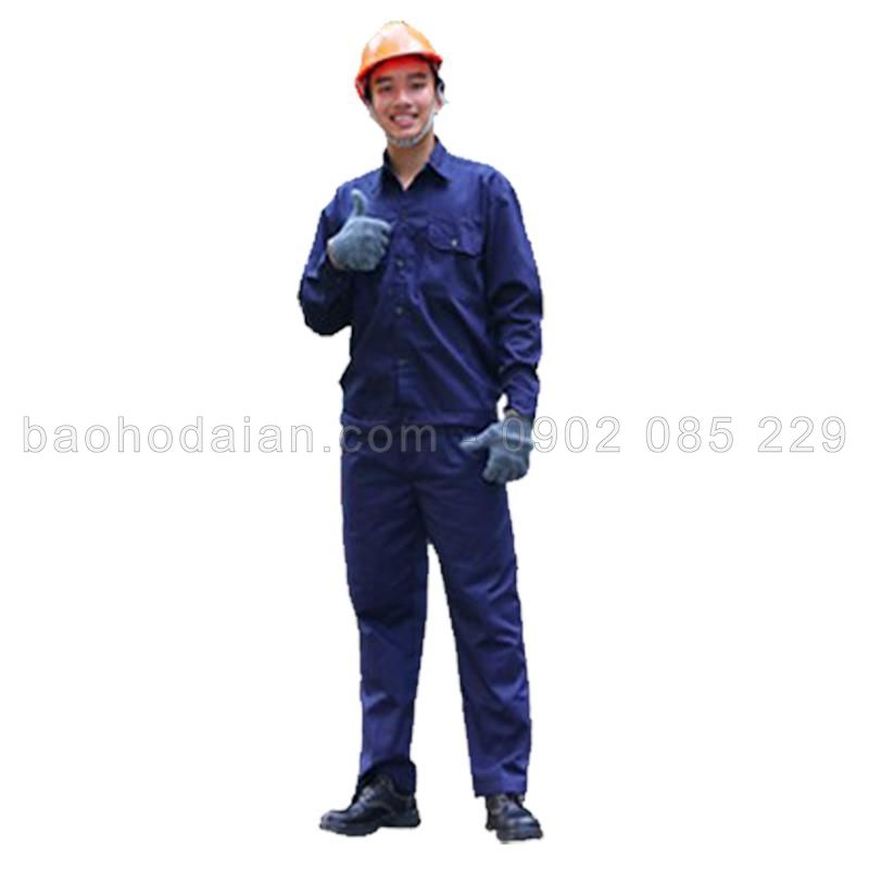 Quần áo bảo hộ vải kaki 65/35 màu xanh đen  (quần lẻ-áo lẻ)