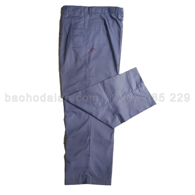 Quần áo bảo hộ vải kaki 65/35 xám môn  (quần lẻ-áo lẻ)