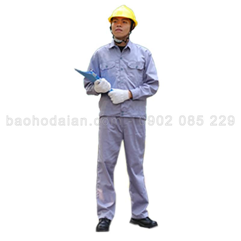 Quần áo bảo hộ vải kaki 65/35 xám môn  (quần lẻ-áo lẻ)