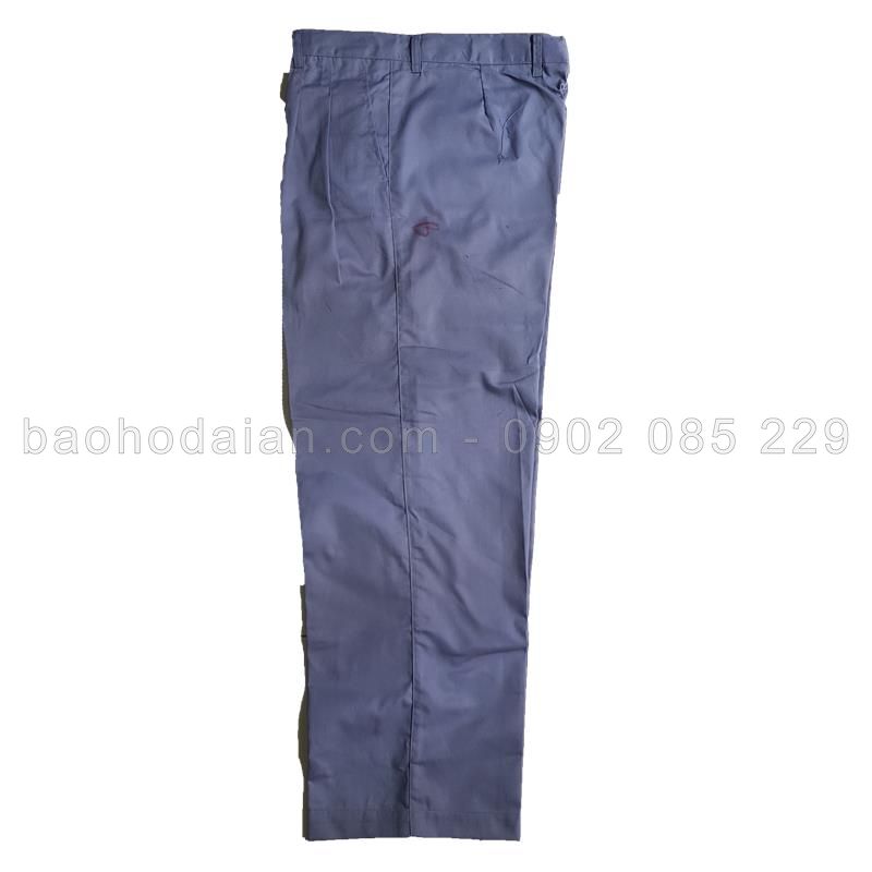Quần áo bảo hộ vải kaki 65/35 xám môn  (quần lẻ-áo lẻ)