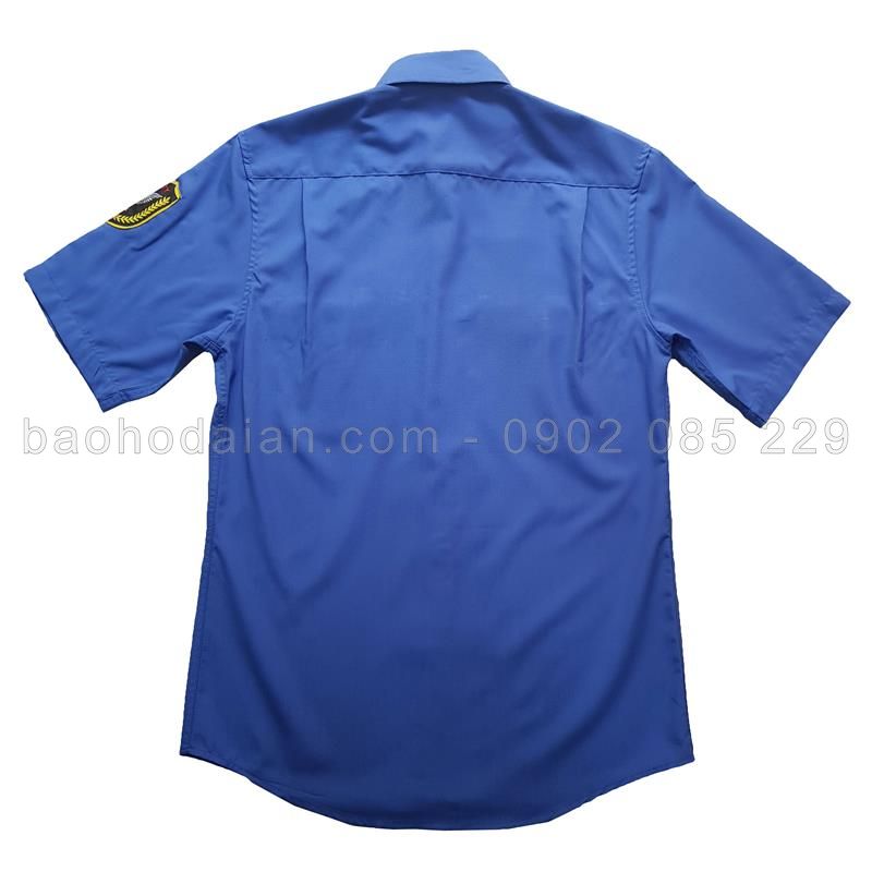 Áo bảo vệ màu xanh vải kate mỹ ngắn tay ABV01NT