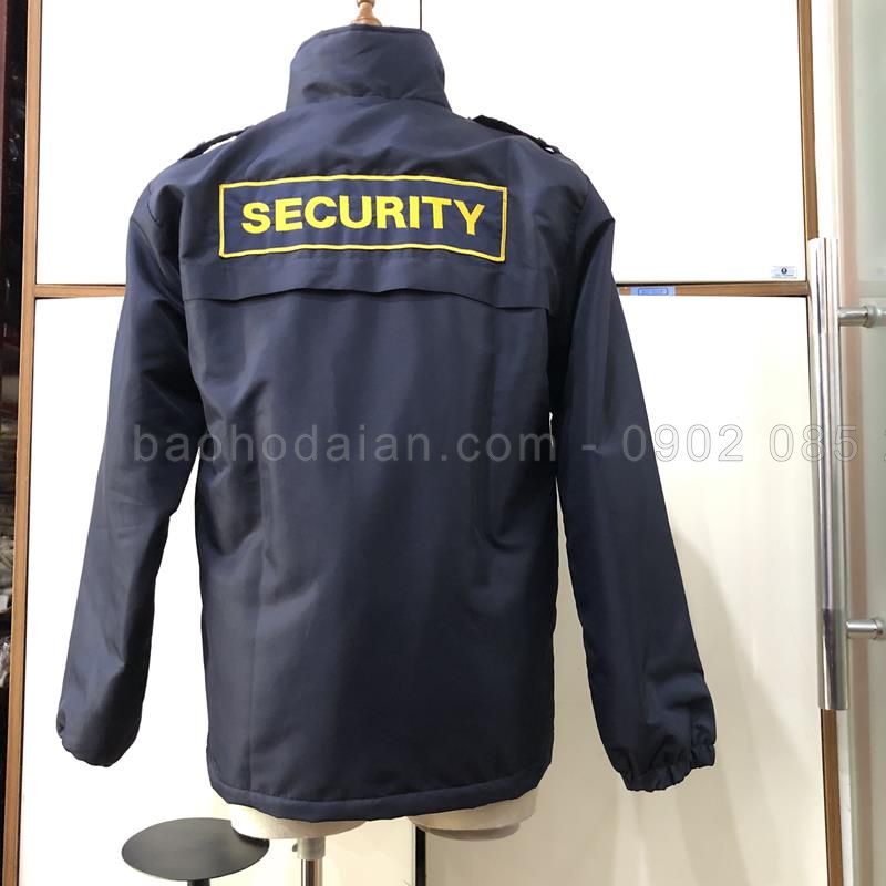 Áo khoác gió bảo vệ thêu chữ SECURITY