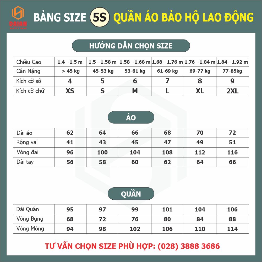 Quần áo bảo hộ kaki liên doanh (công nhân)