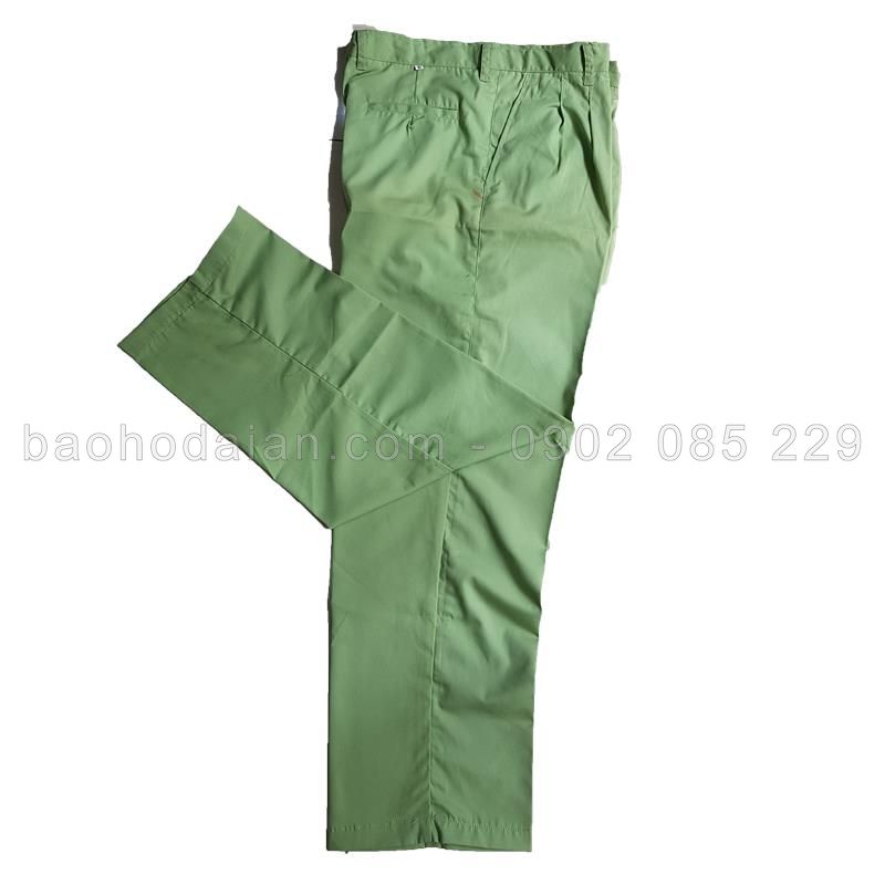 Quần áo bảo hộ vải si màu xanh đậu  (quần lẻ-áo lẻ)