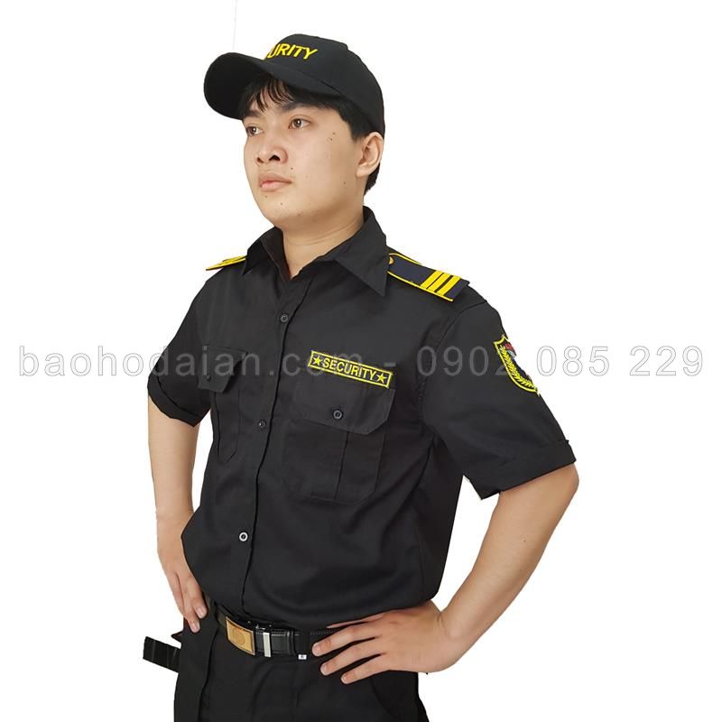 Đồng phục vệ sĩ ngắn tay vải 65/35