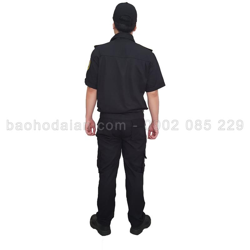 Đồng phục vệ sĩ ngắn tay vải 65/35