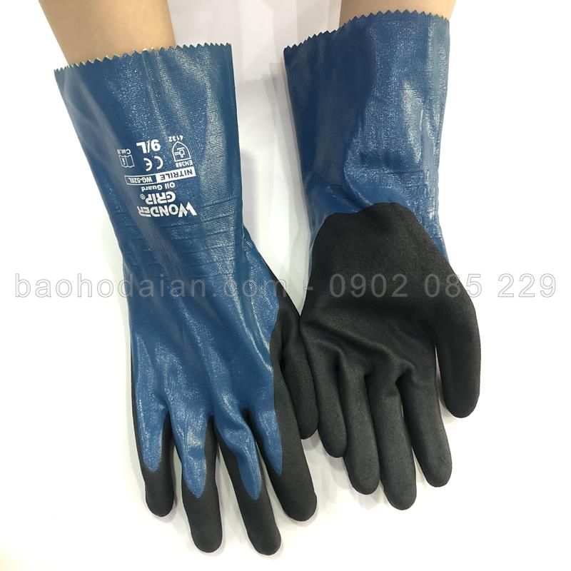 Găng tay chống dầu Wonder Grip WG-528L phủ nitrile