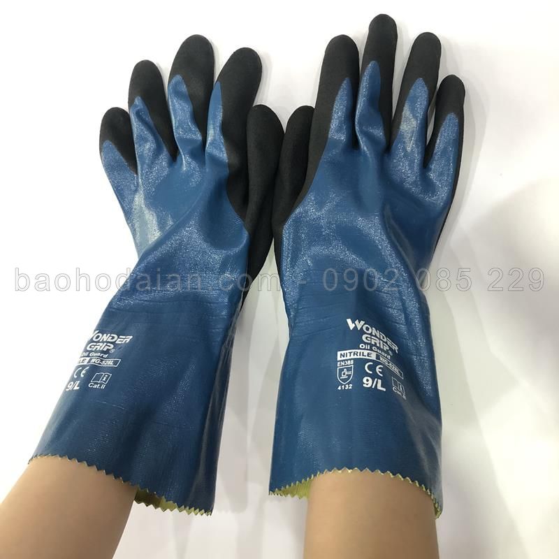 Găng tay chống dầu Wonder Grip WG-528L phủ nitrile