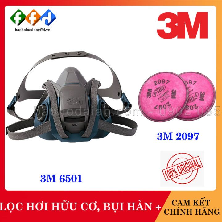 Mặt nạ phòng độc 3M nửa mặt 6501QL