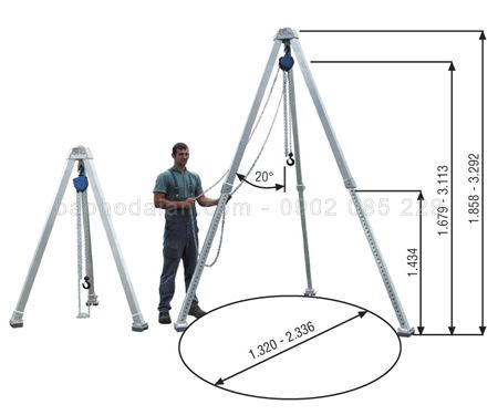 Bộ tời 3 chân ADELA RT025