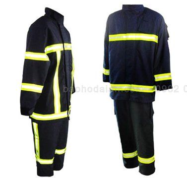 Quần áo chống cháy TT150 Fire Pro-01 loại 4 lớp màu xanh đen (loại tốt)